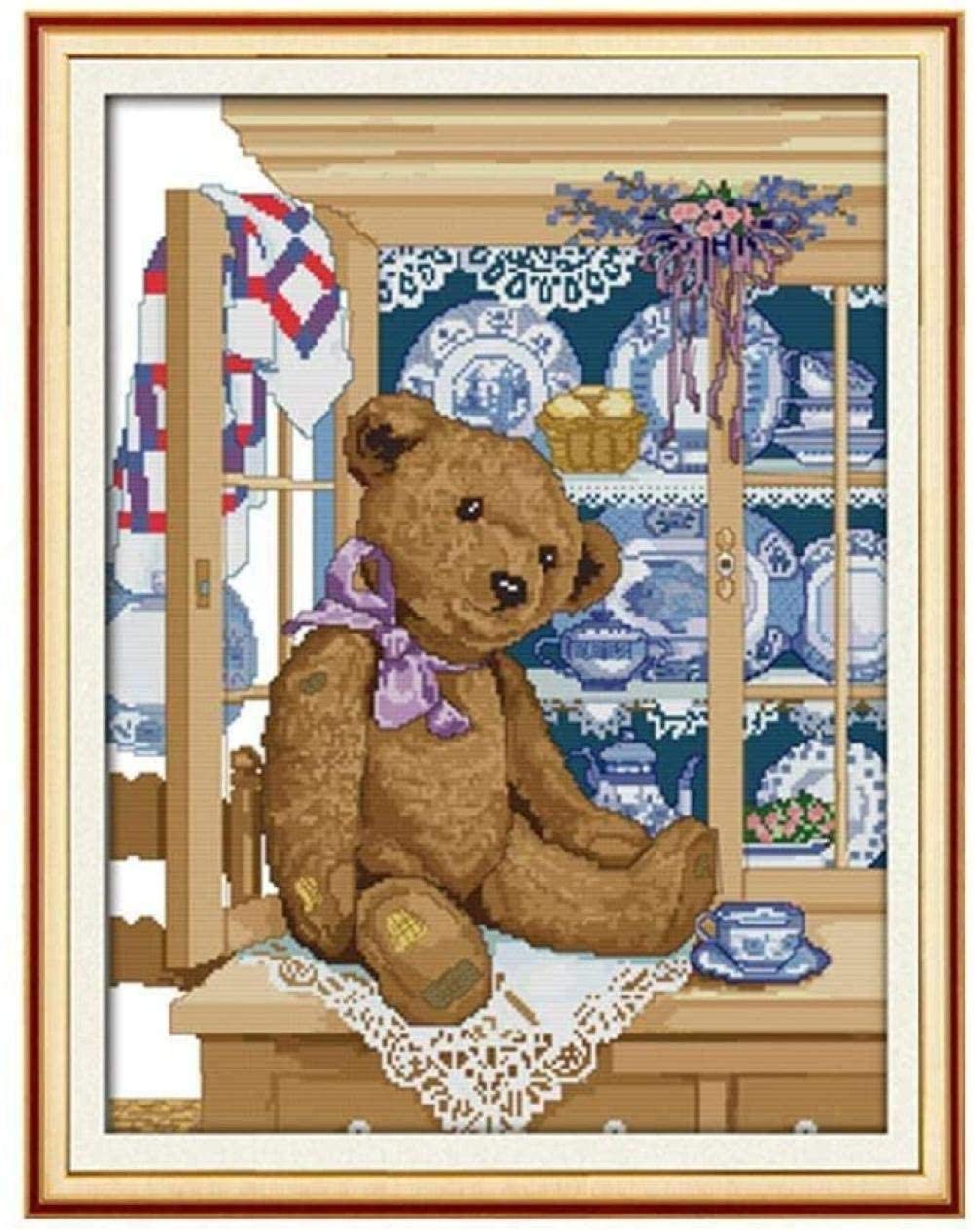 Amazon.co.jp: 刺繍キットクロスステッチ刺しゅう工芸品テディベア刺繍